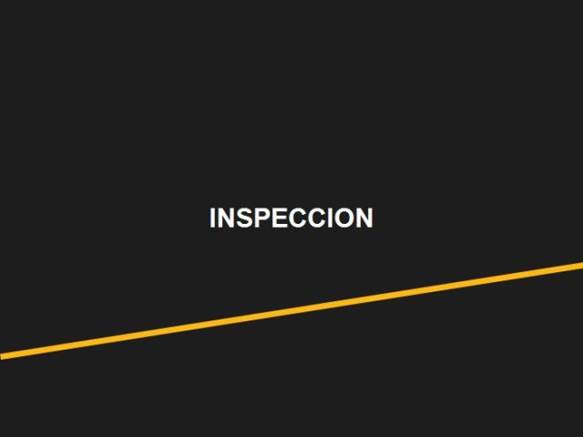 Inspección y Replanteo