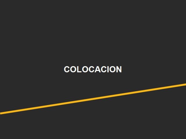 Colocación del Material