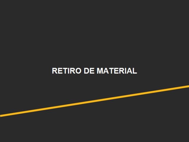 Retiro de Material