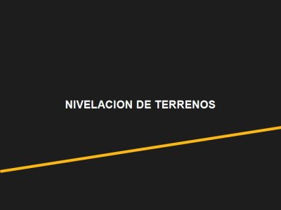 Nivelación de Terrenos