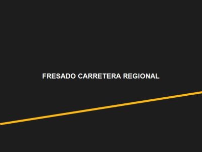 Fresado de Carretera Regional