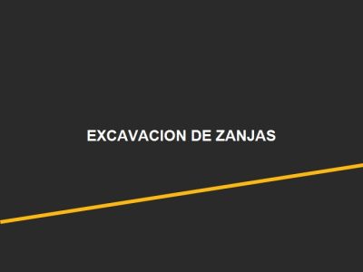 Excavación de Zanjas para Redes