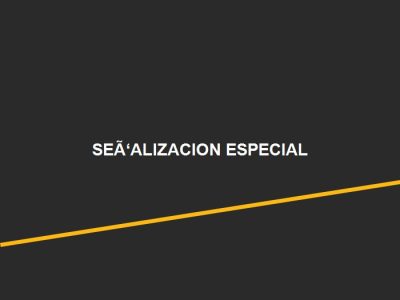 Señalización Especial