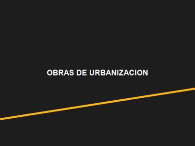 Obras de Urbanización