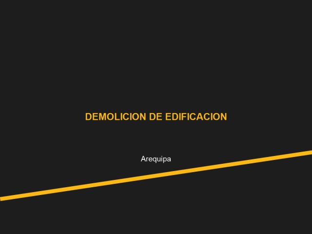 Demolición de Edificación