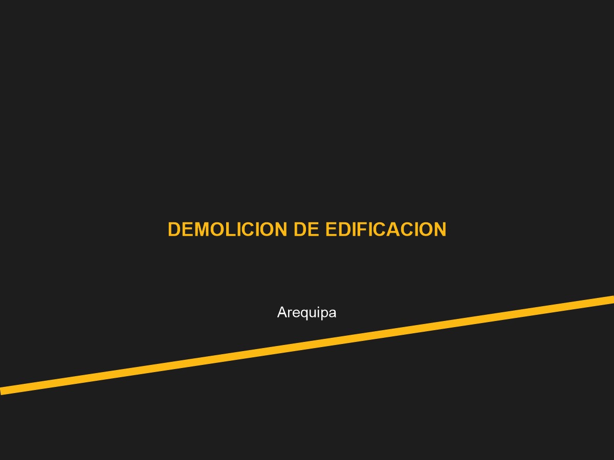 Demolición de Edificación