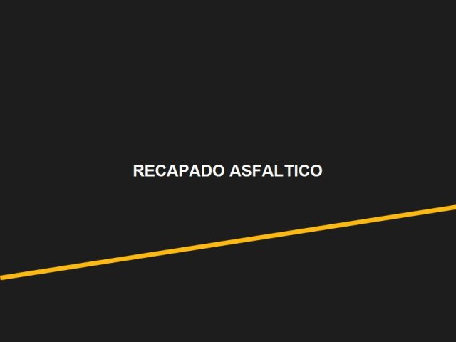 Recapado Asfáltico